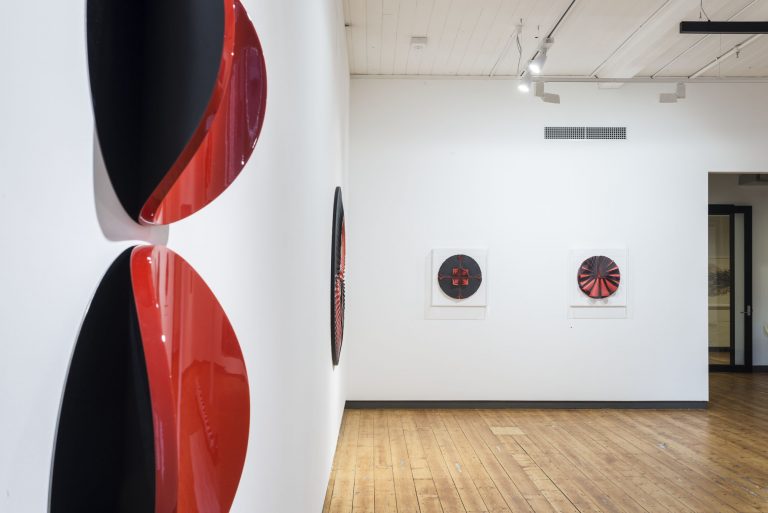in situ at Karen Woodbury Gallery, Full Circle Red exhibition 2014