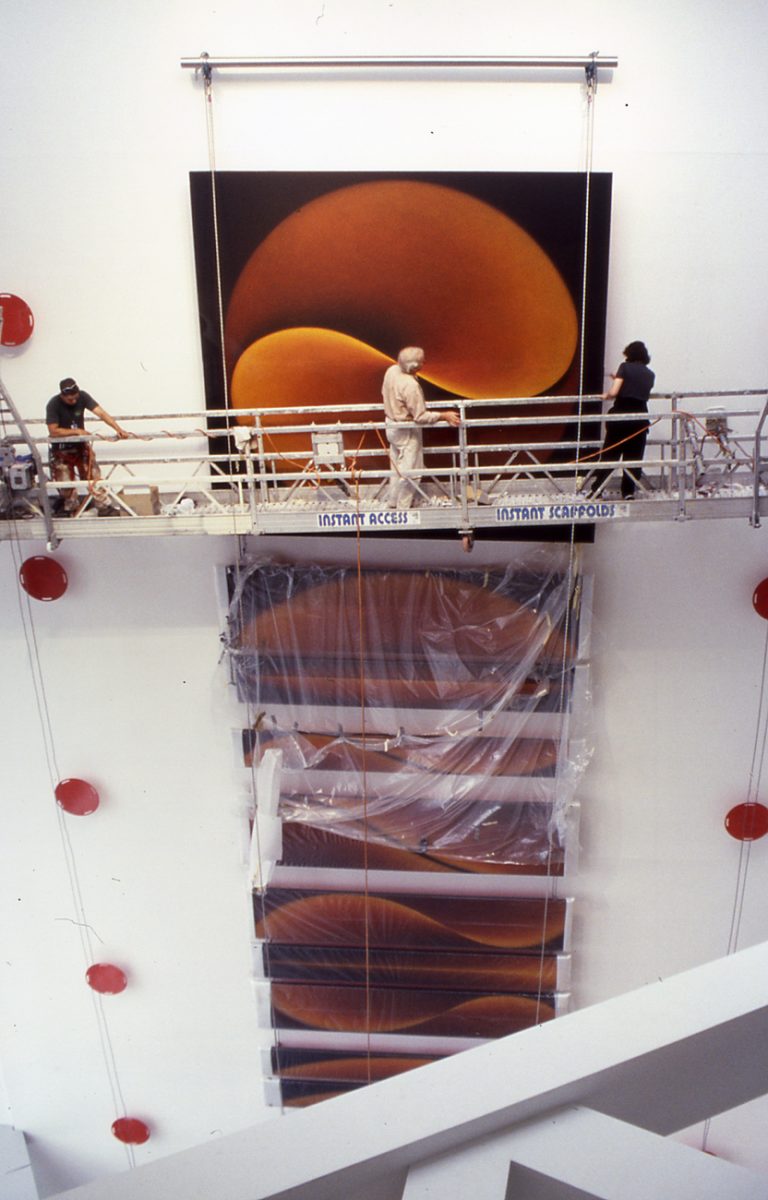 Primordial Alphabet and Rhythm, Sydney, 1998-99 – installation in progress