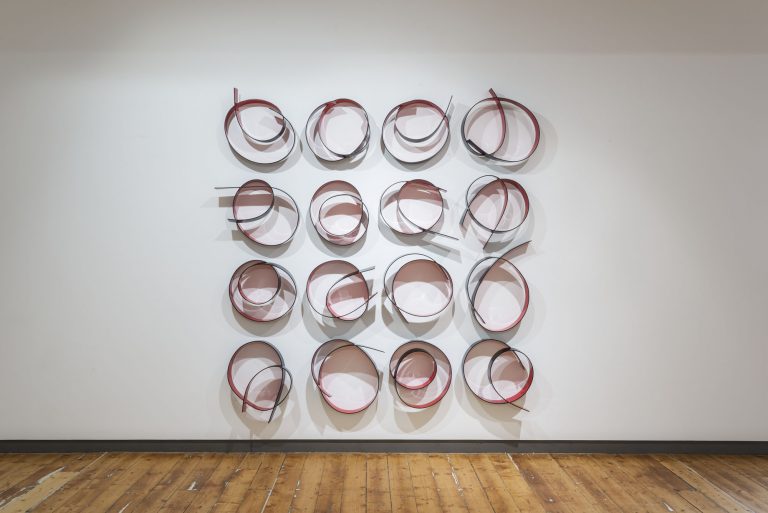 in situ at Karen Woodbury Gallery, Full Circle Red exhibition 2014